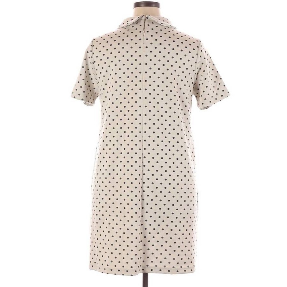 TYLER BOE Kristen Jacquard Polka Dot Collared Mini Dress Academia Twee Mod | S - Picture 2 of 16